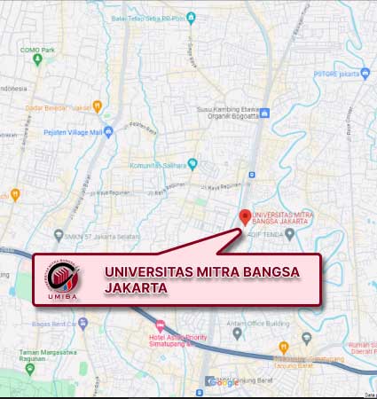 Lokasi dan Peta (Google Map) Universitas Mitra Bangsa Nomor